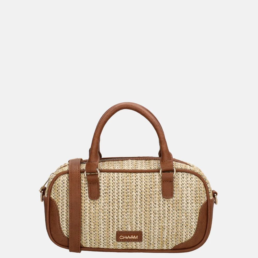 Charm London Hillingdon handtas beige/cognac