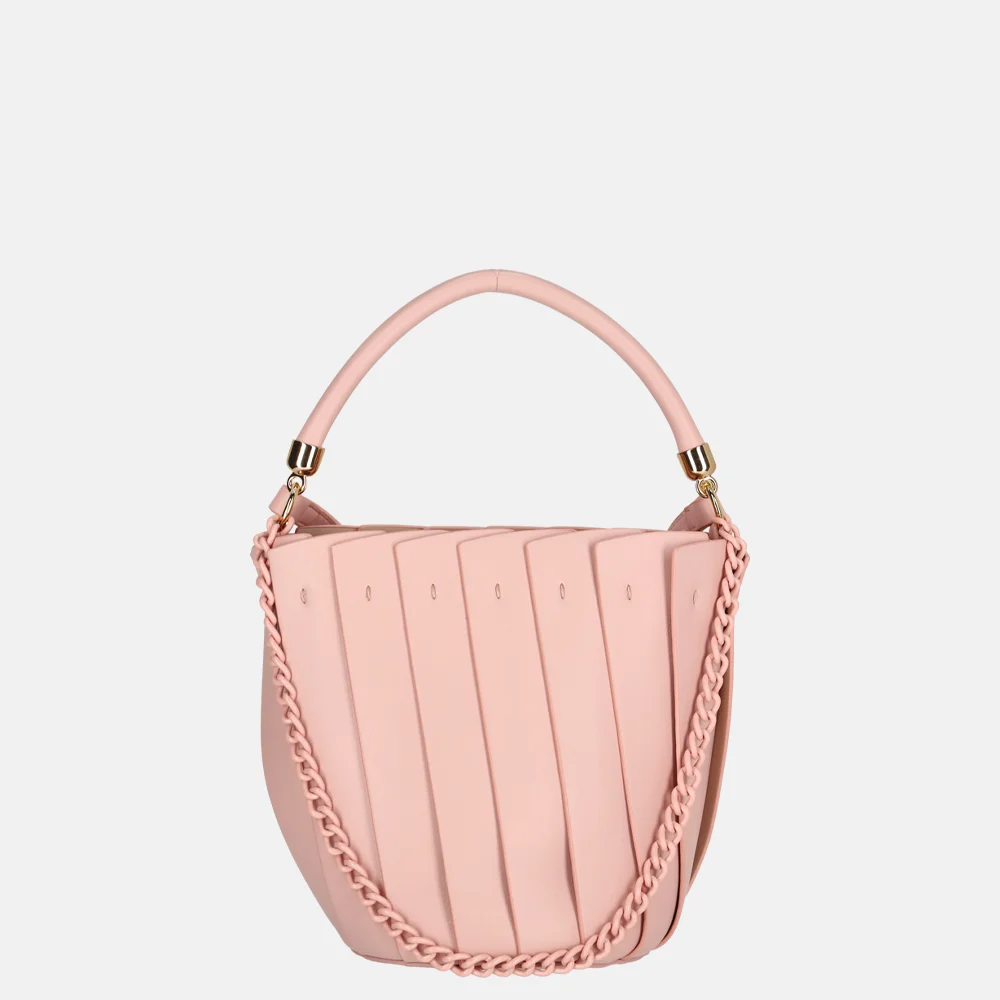 Firenze plissé bucket handtas pink