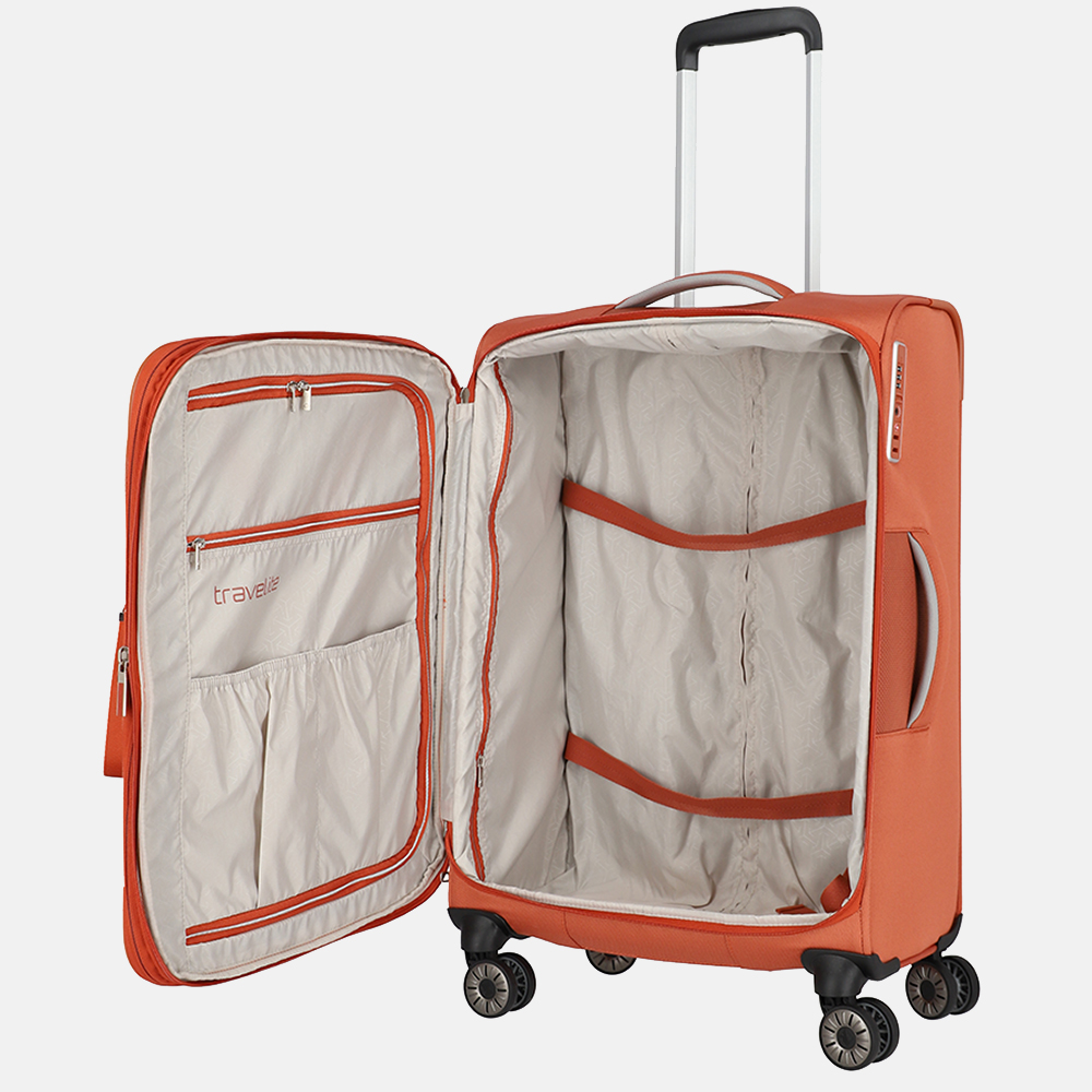 Travelite Miigo koffer 67 cm copper/chutney bij Duifhuizen