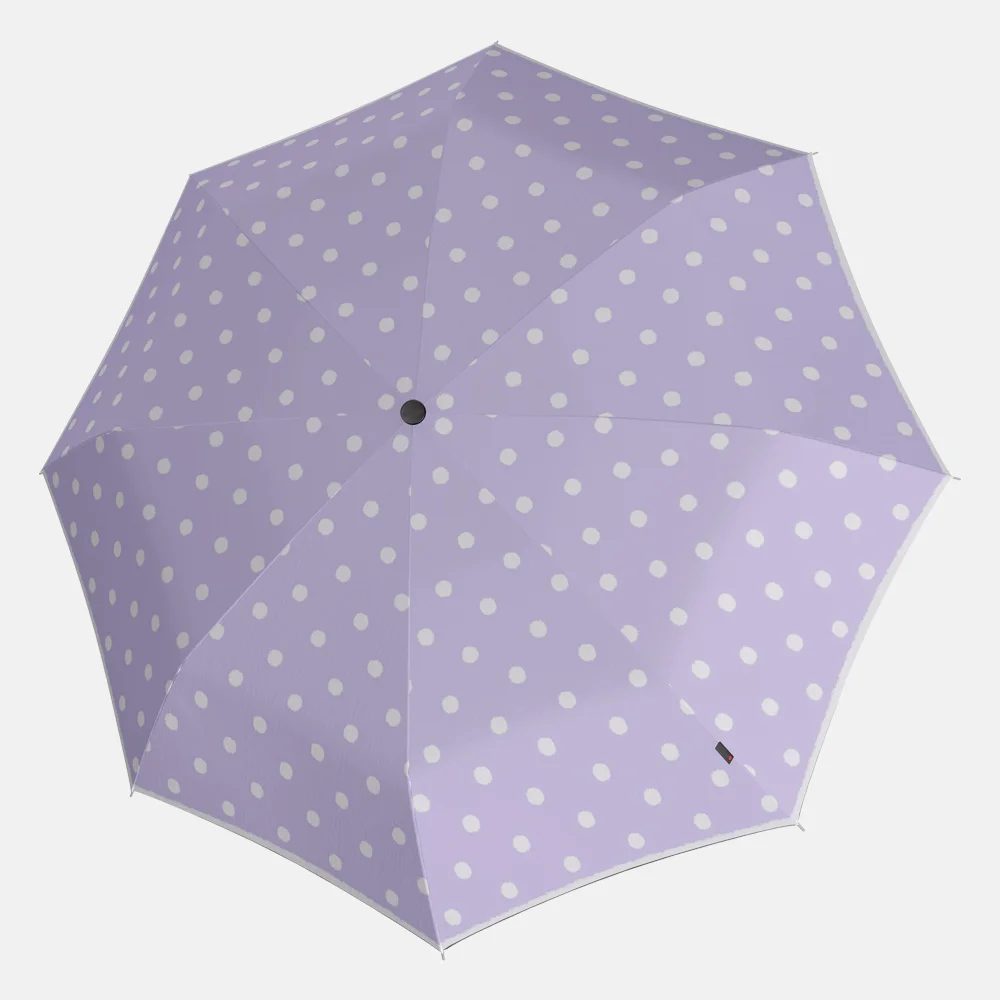 Knirpsopvouwbare paraplu dot art lavender