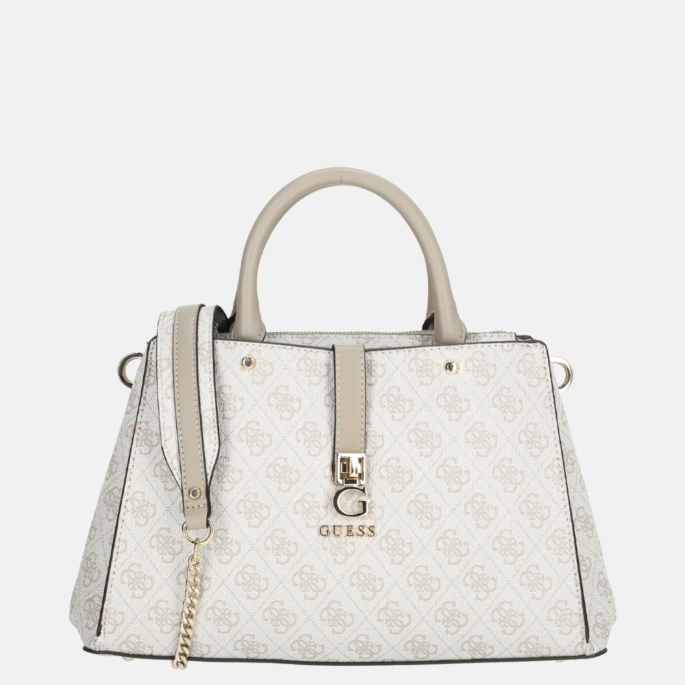 Guess Zamira Luxury handtas dark taupe logo