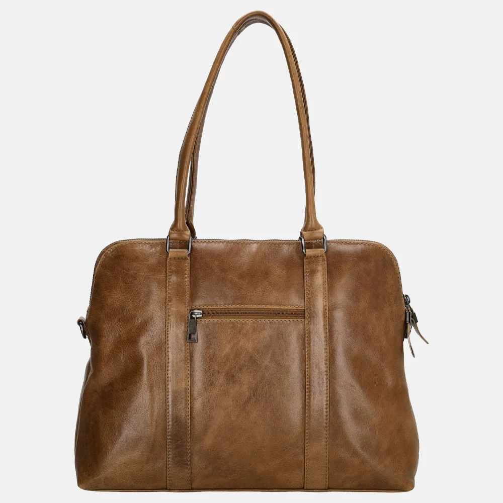 Micmacbags Porto shopper/laptoptas 13 inch bruin bij Duifhuizen