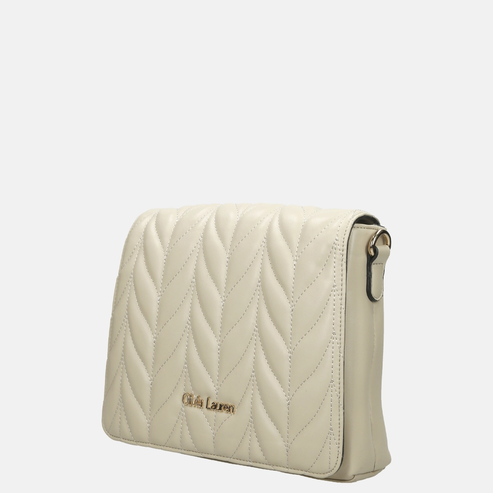Olivia Lauren crossbody tas creme bij Duifhuizen