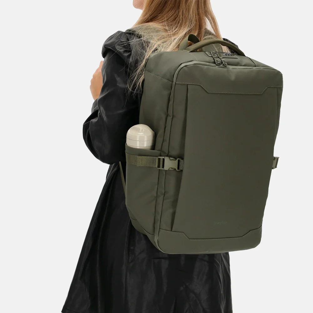 Beagles laptoprugzak 17 inch olijfgroen bij Duifhuizen