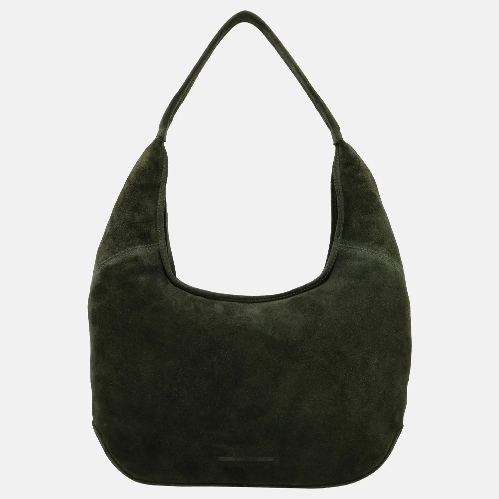 Hide & Stitches Brazos buideltas suede olijfgroen