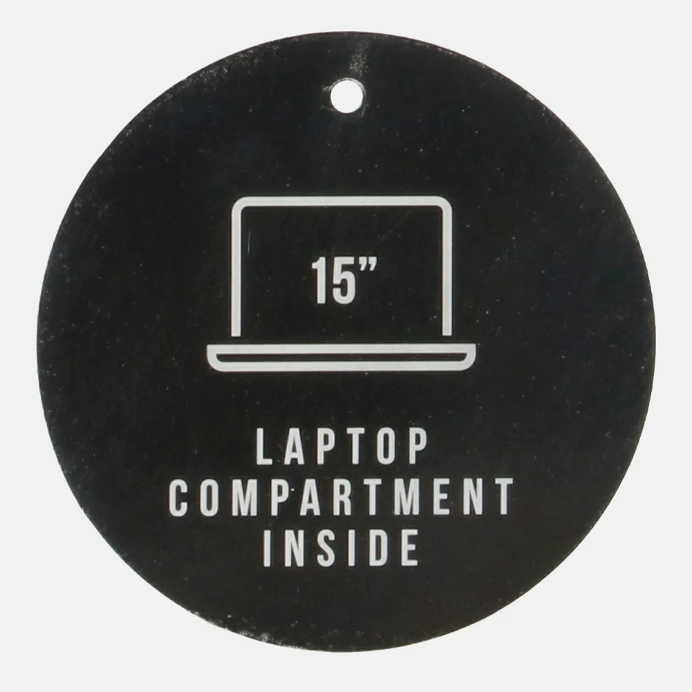 Enrico Benetti Northern schoudertas 15 inch zwart bij Duifhuizen