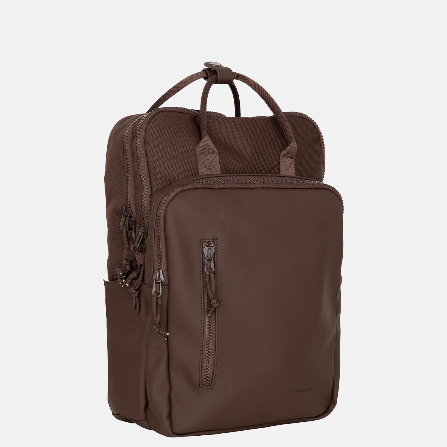 New Rebels Bruce laptoprugzak 15 inch brown bij Duifhuizen