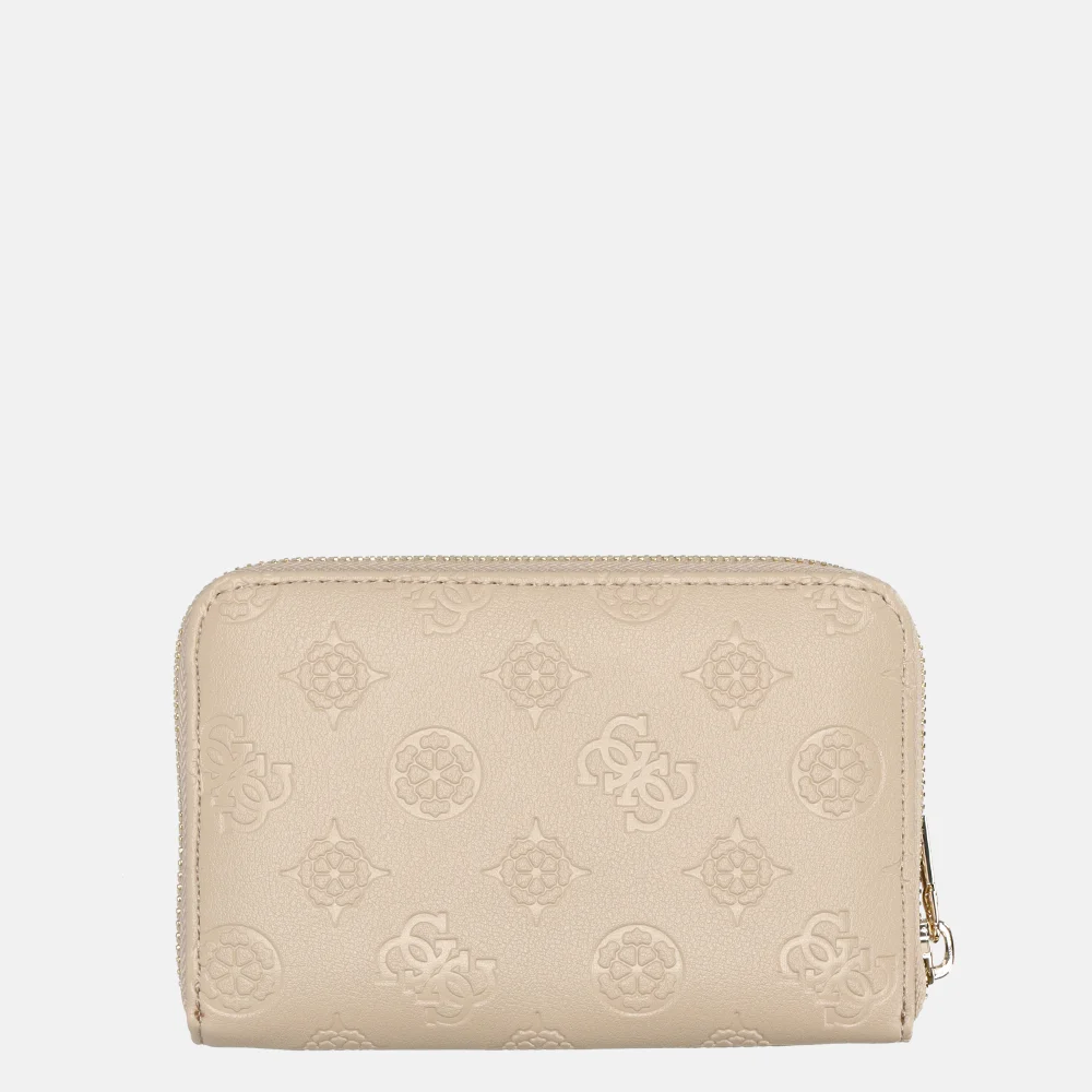 Guess Phoebe portemonnee M simply taupe logo bij Duifhuizen