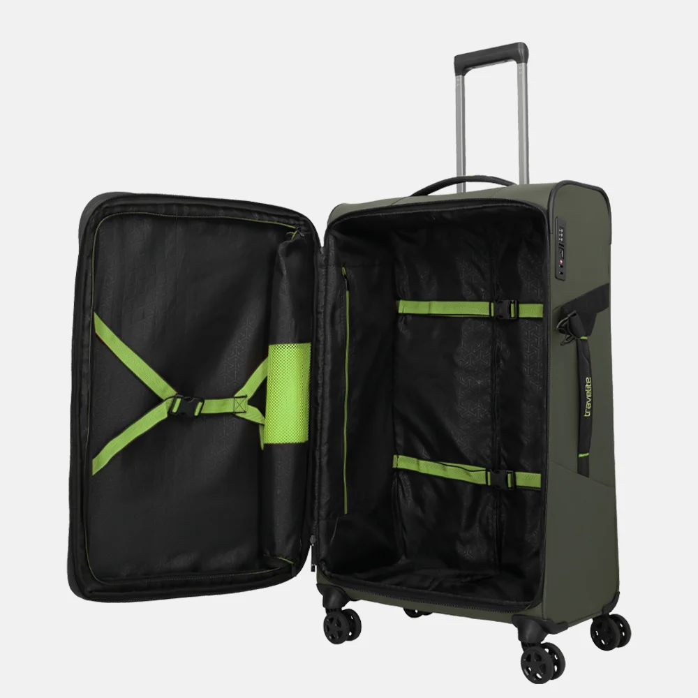 Travelite Briize koffer 78 cm L expendable khaki bij Duifhuizen