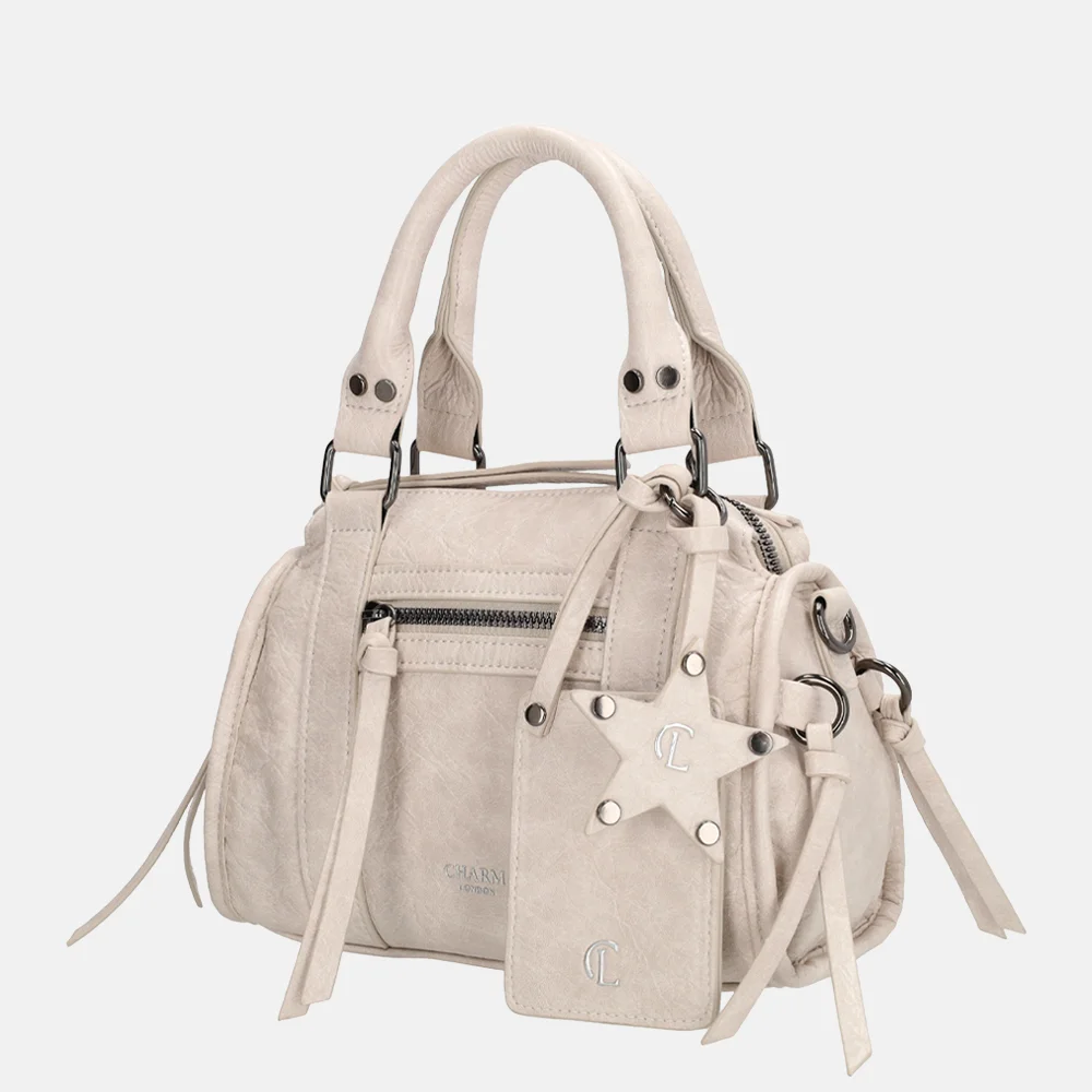 Charm London Berlin handtas S creme bij Duifhuizen