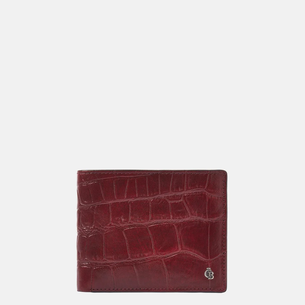 Castelijn en Beerens billfold portemonnee croco rood