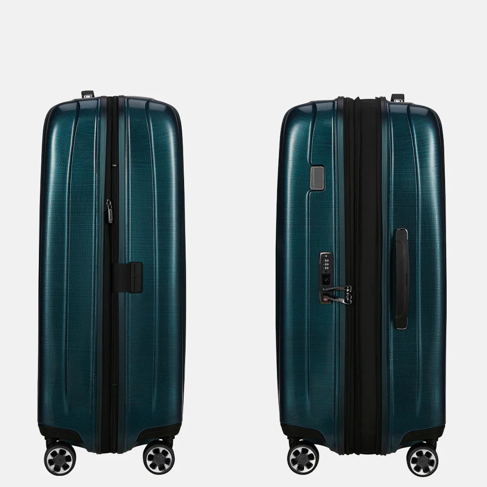 Samsonite Nexis Spinner Expandable reiskoffer 76 cm deep petrol bij Duifhuizen
