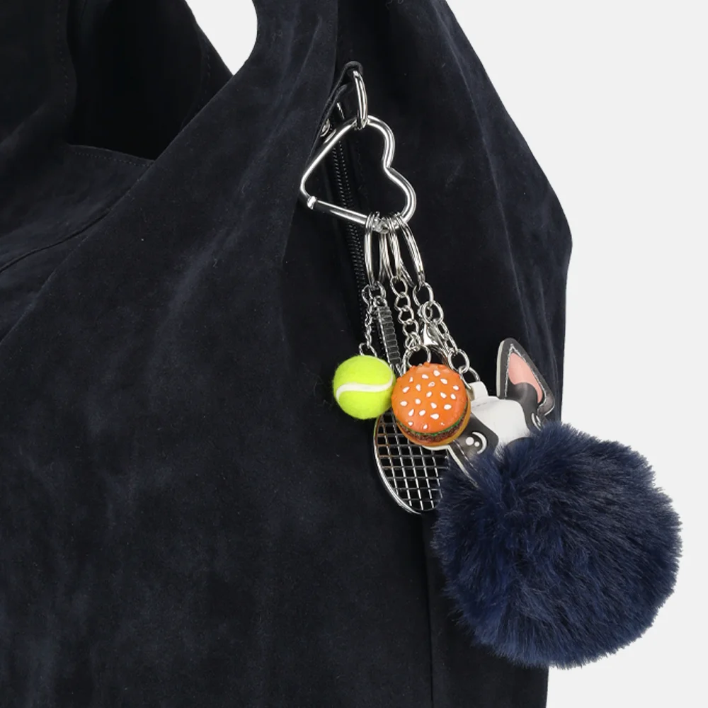 Flora & Co buideltas suedine navy bij Duifhuizen