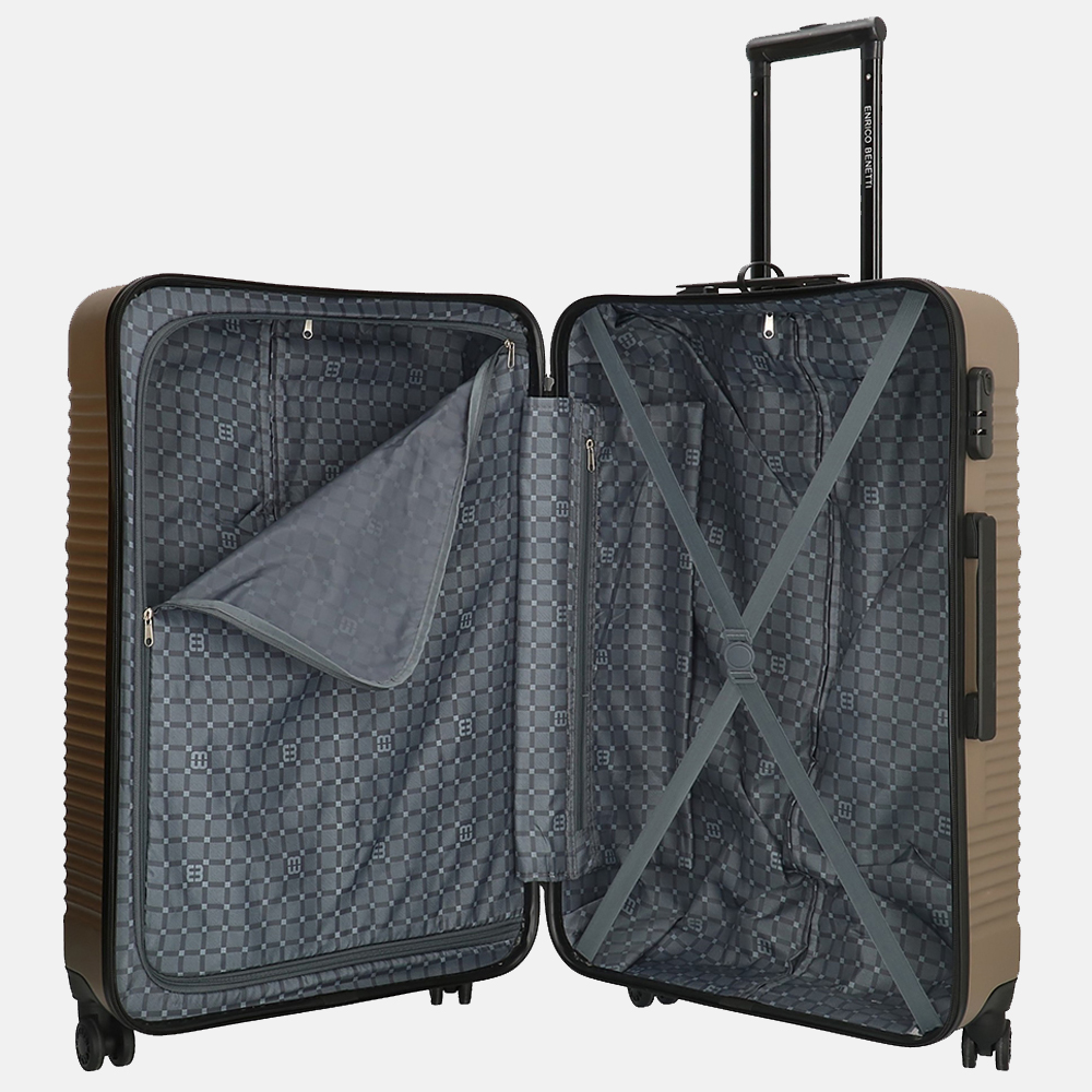 Enrico Benetti Louisville koffer 75 cm champagne bij Duifhuizen