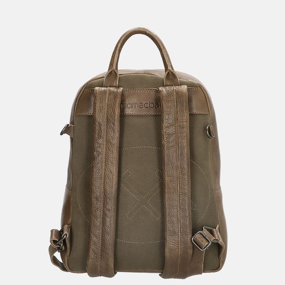 Micmacbags Côte d' Azur luiertas/rugzak dark taupe bij Duifhuizen