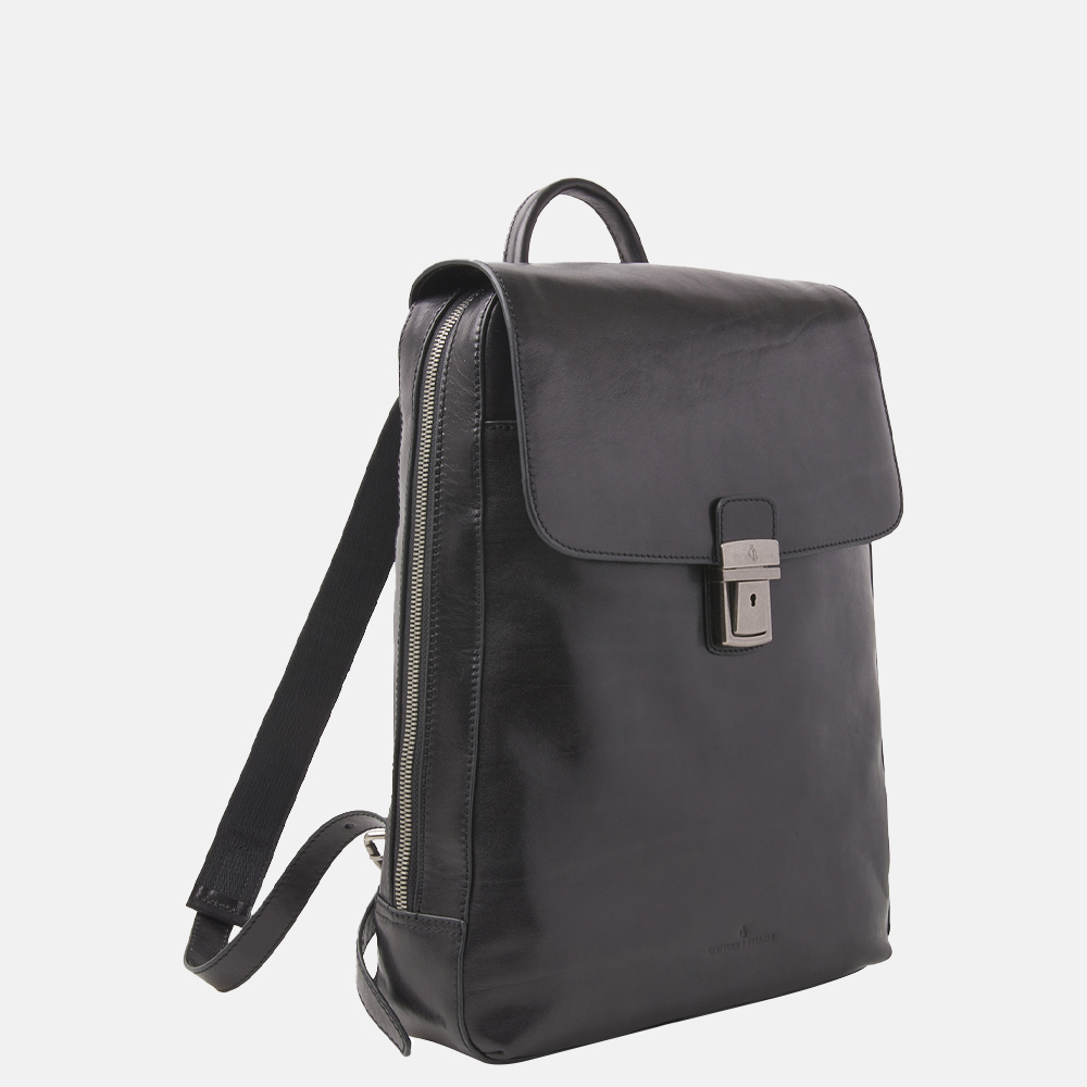 Castelijn & Beerens Gaucho Guus rugzak 15.6 inch zwart bij Duifhuizen