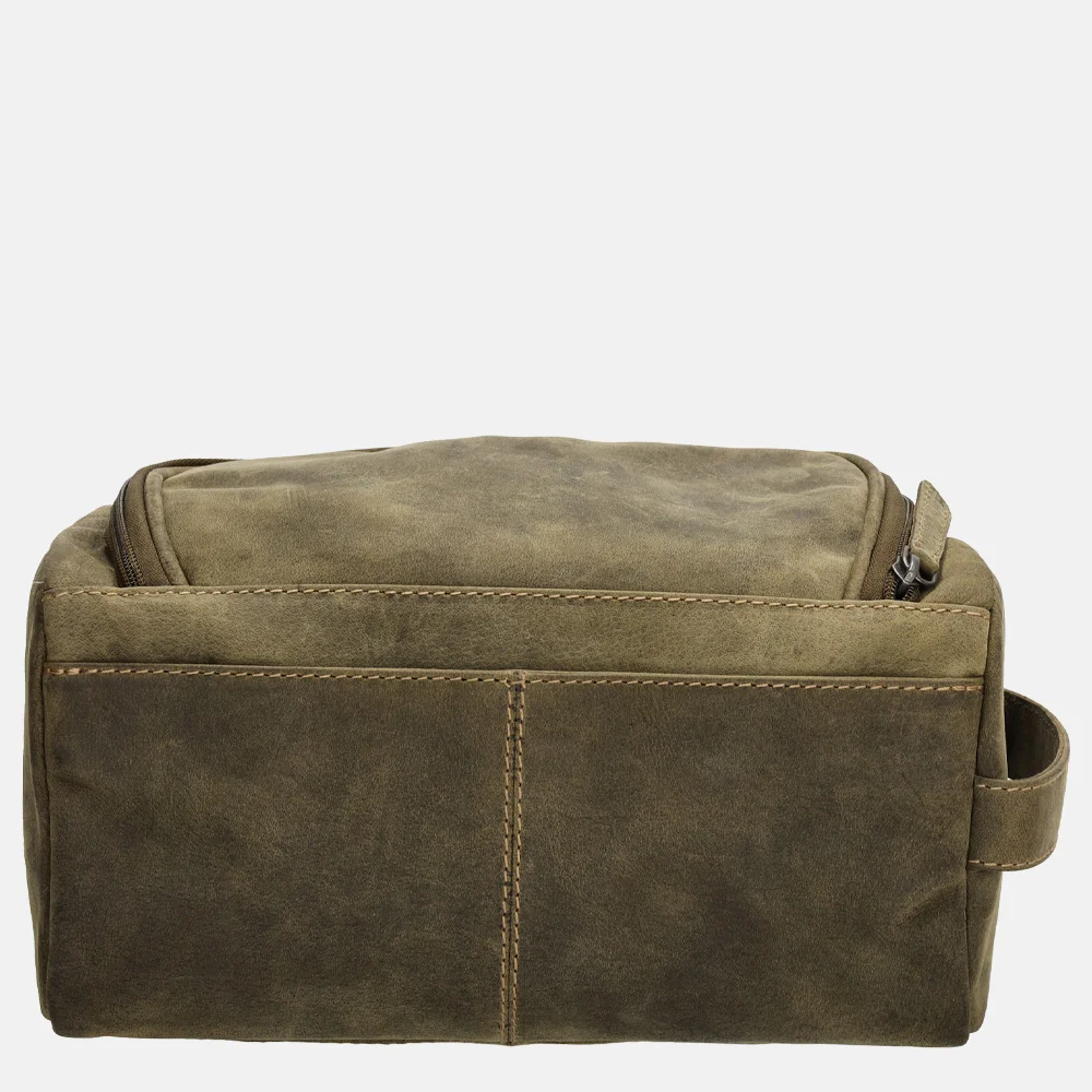 Hide & Stitches Idaho toilettas olijfgroen bij Duifhuizen