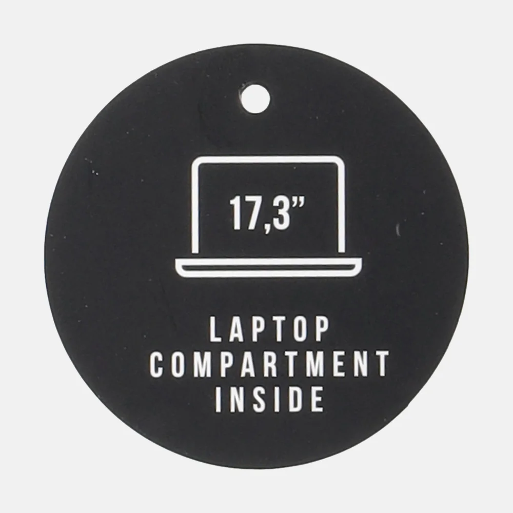 Enrico Benetti Santa Cruz rugzak 17 inch zwart/grijs bij Duifhuizen