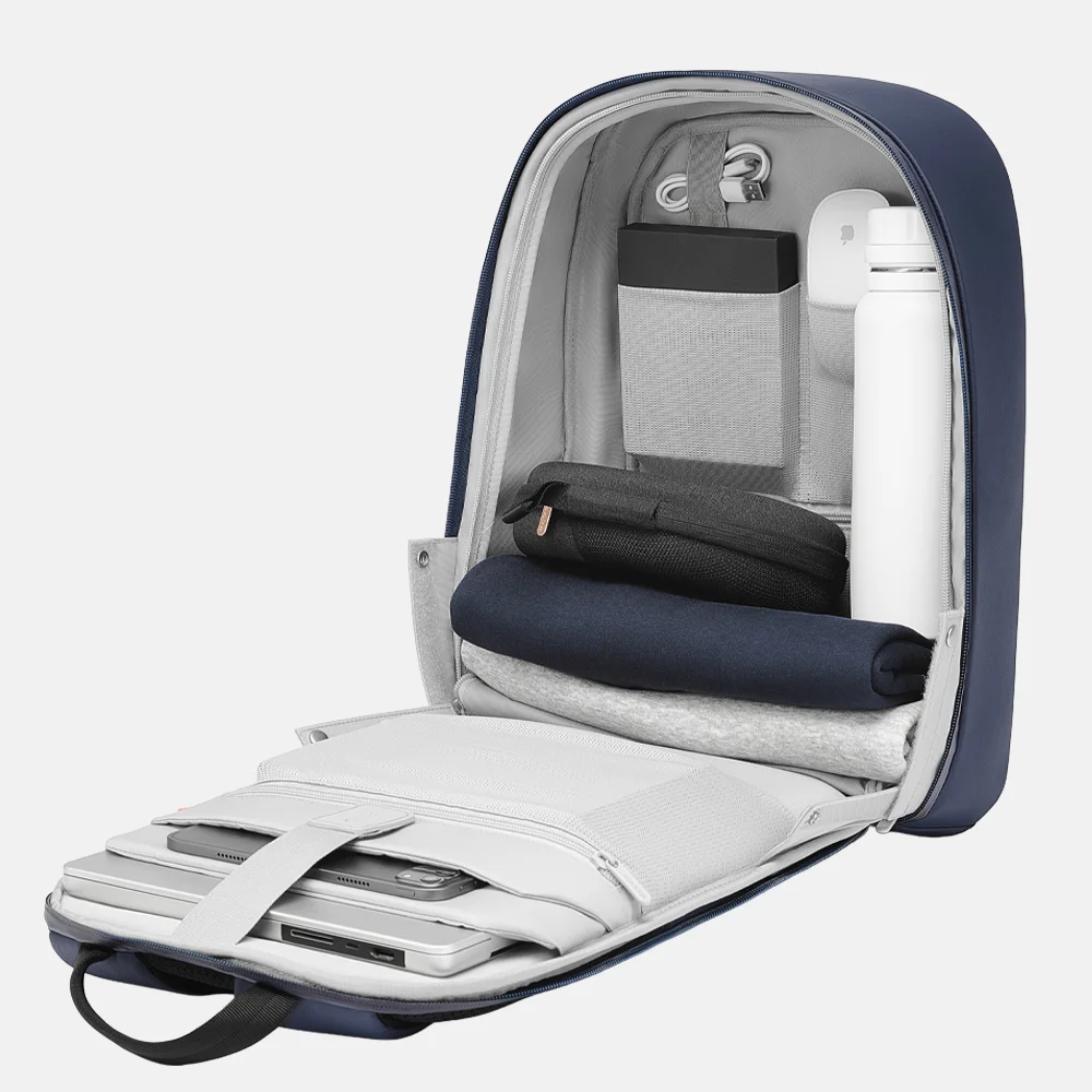 XD Design Bobby Edge laptoprugzak antidiefstal 16 inch navy bij Duifhuizen
