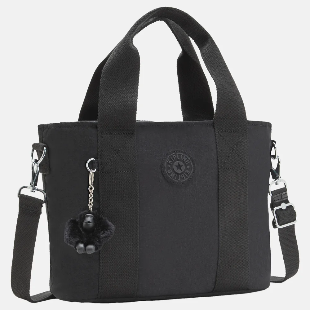 Kipling Minta handtas M black noir bij Duifhuizen