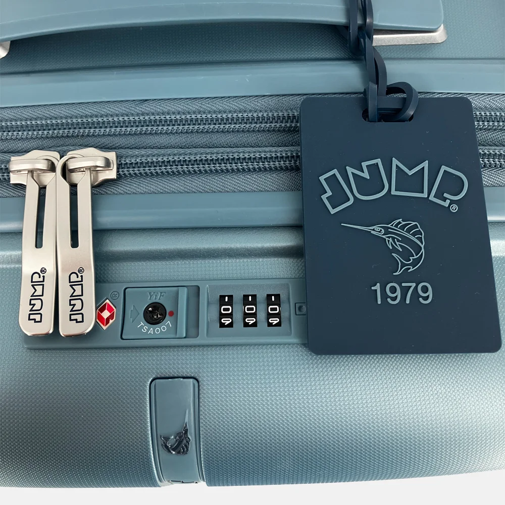 Jump Evae handbagage koffer 55 cm expandable blueciel bij Duifhuizen