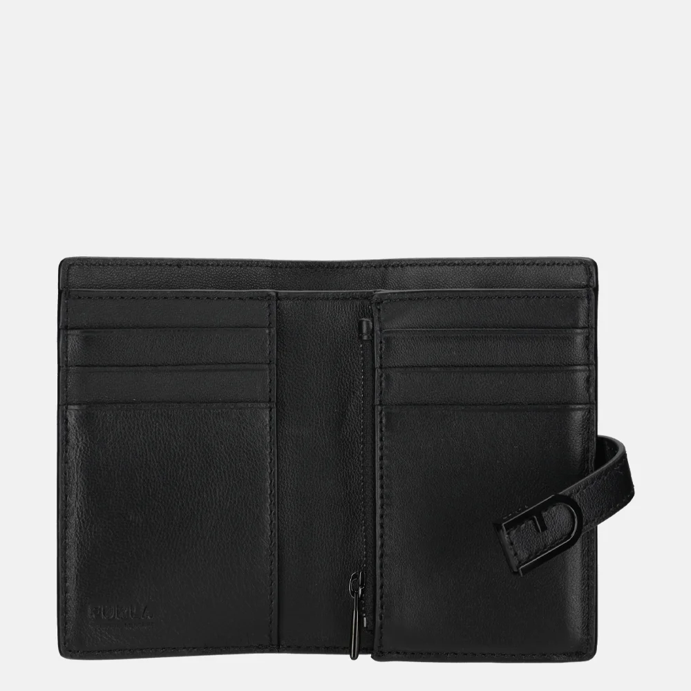 Furla Flow compact portemonnee S nero bij Duifhuizen