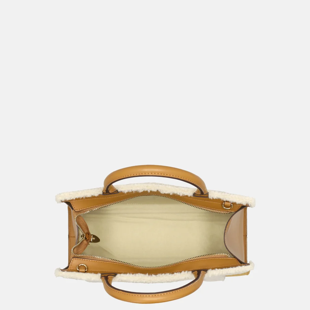 Laurent David Brit Teddy handtas cognac bij Duifhuizen