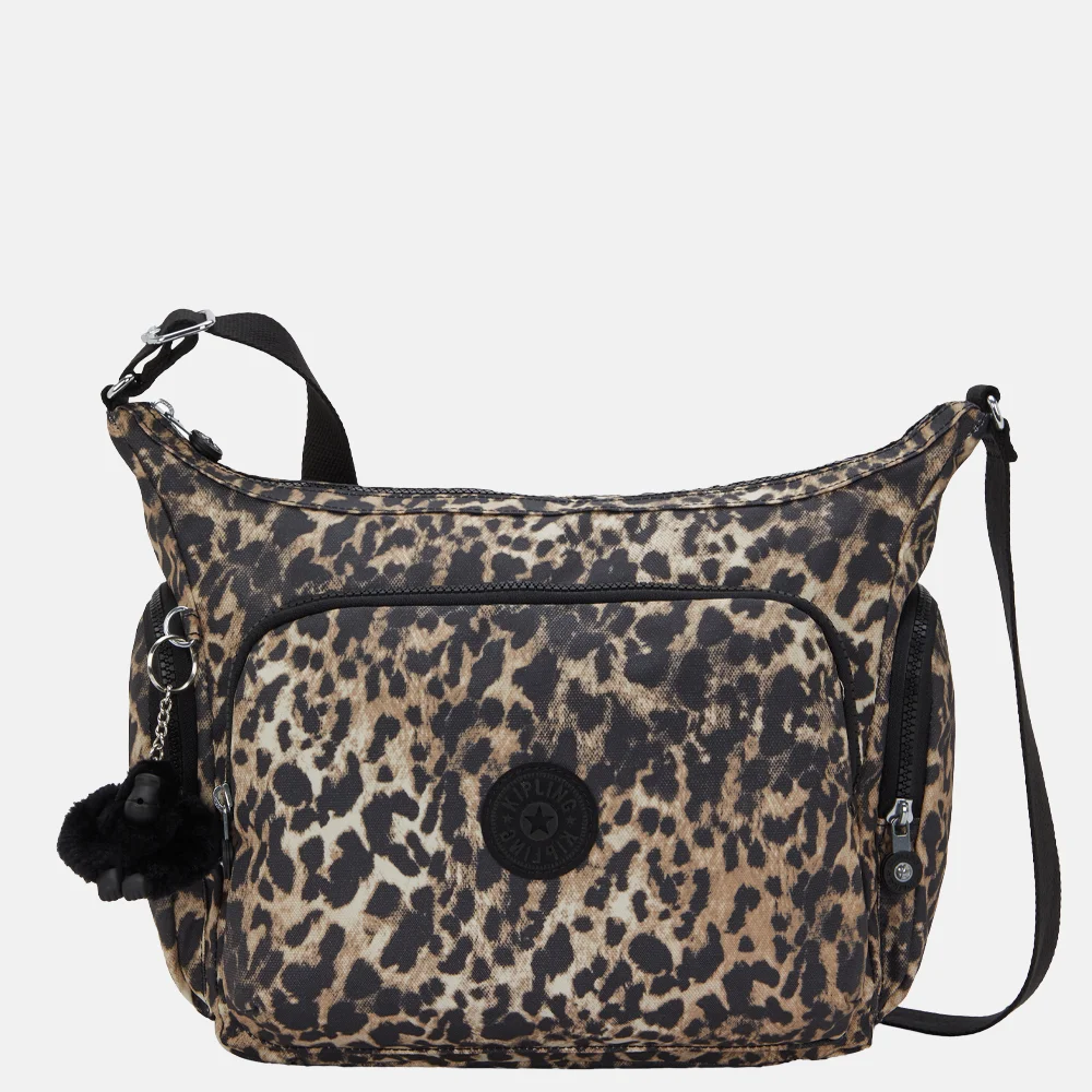 Kipling Gabb schoudertas wild leopard