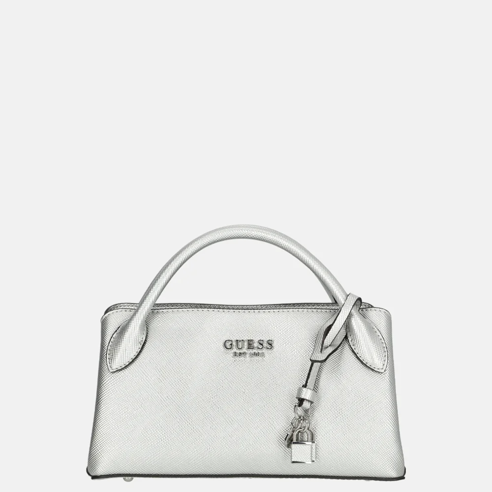 Guess Fedana girlfriend satchel handtas S silver bij Duifhuizen