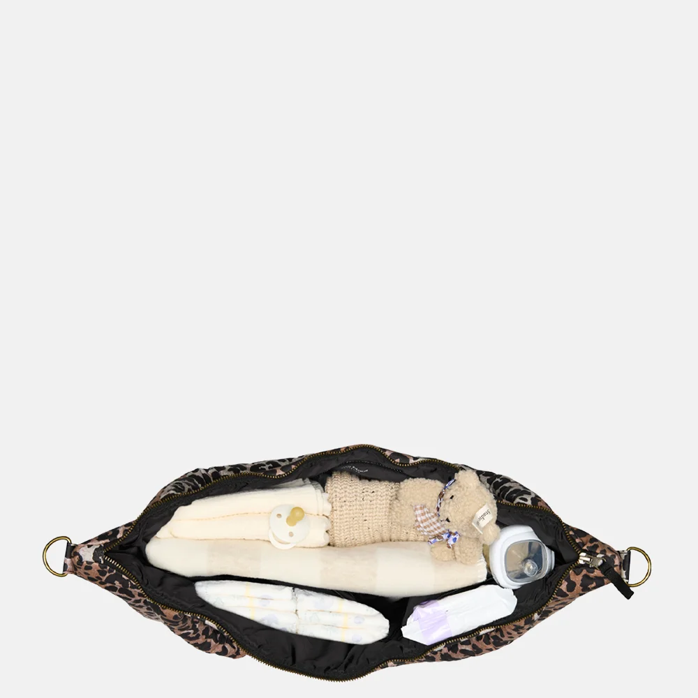 Studio Noos soft cotton luiertas hazel leopard bij Duifhuizen