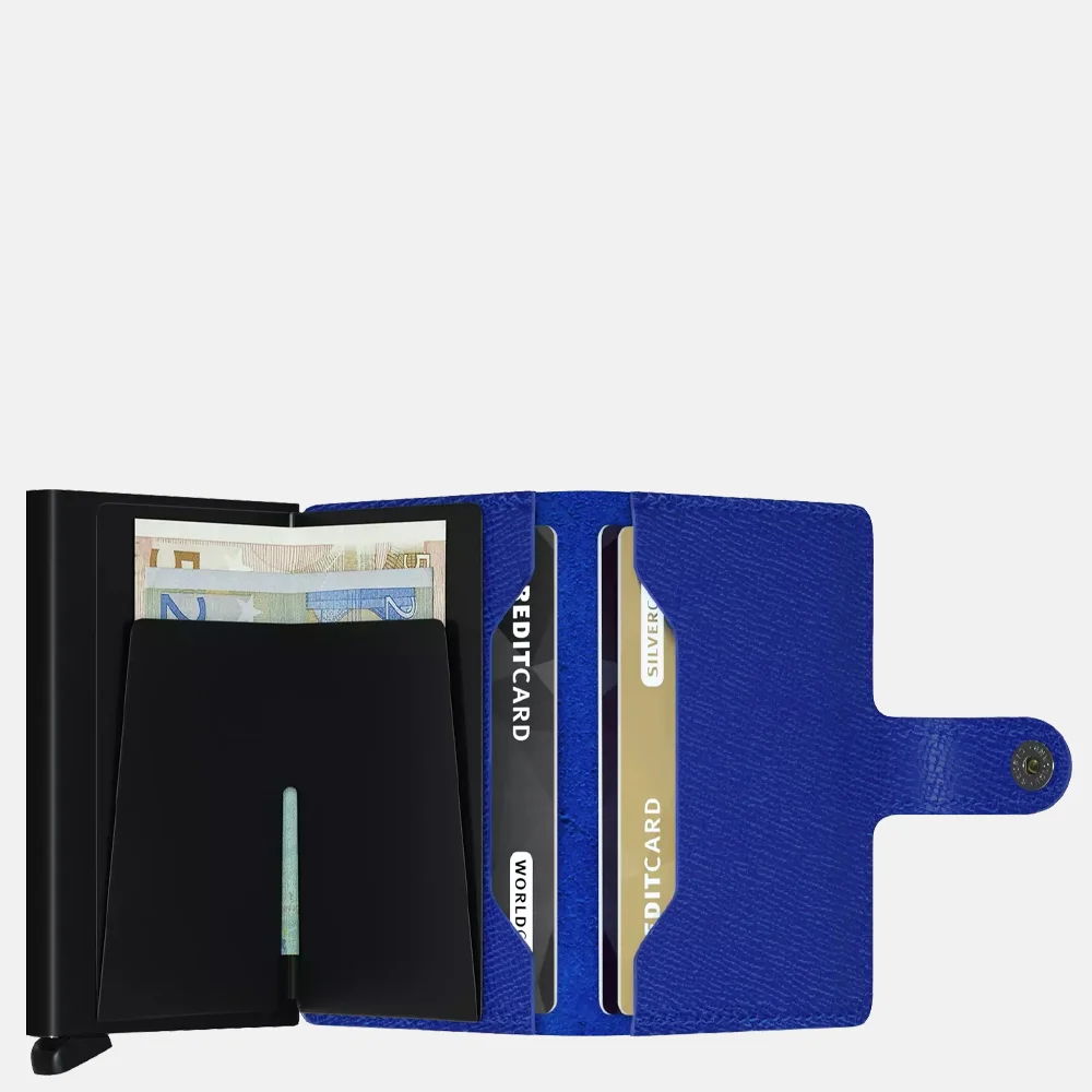 Secrid Miniwallet pasjeshouder crisple blue-black bij Duifhuizen