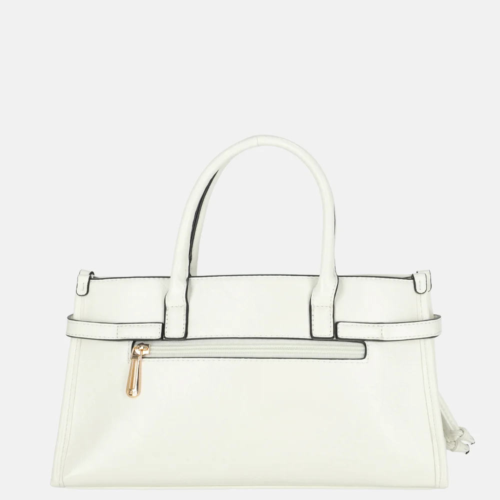 Flora & Co handtas lak white bij Duifhuizen