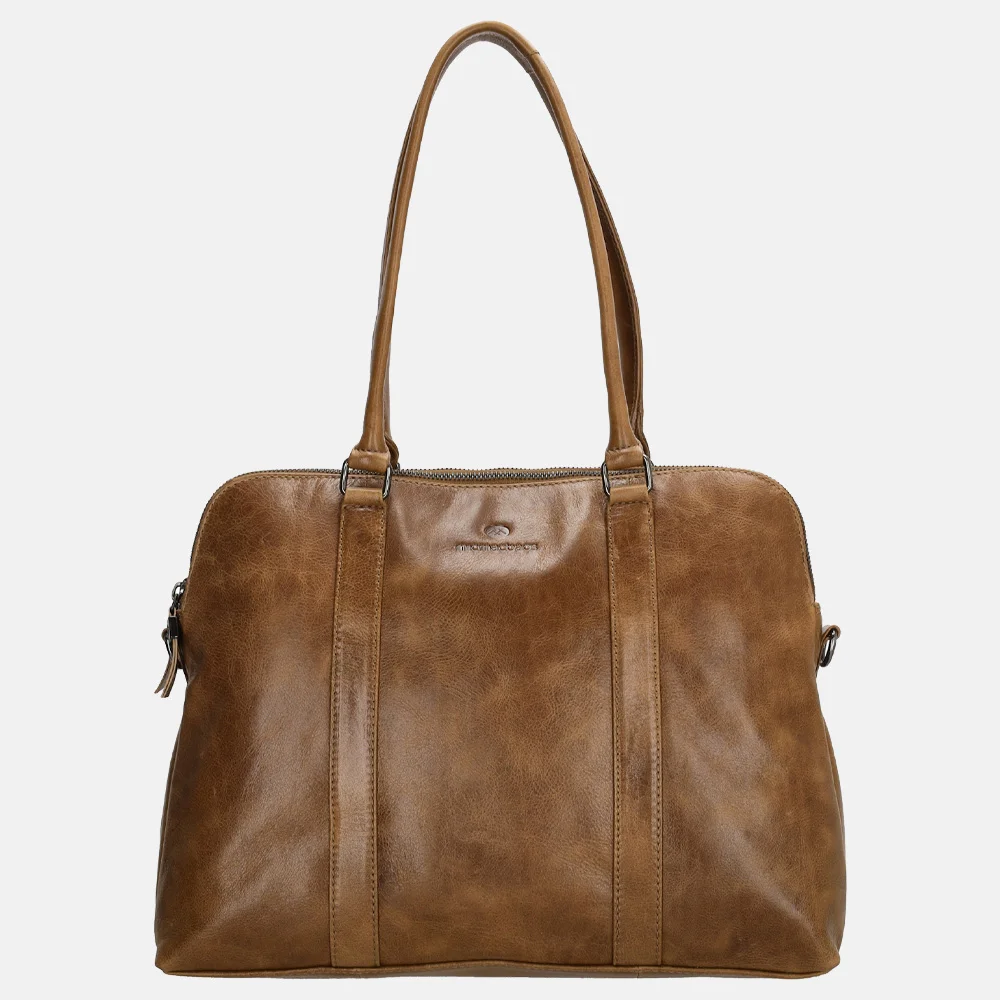 Tote Bag Micmacbags Laptoptas Micmacbags Laptoptas Donker Bruin