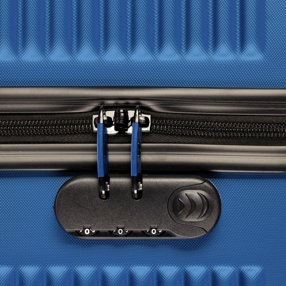 Enrico Benetti 2-delige kofferset Louisville reiskoffers staalblauw bij Duifhuizen