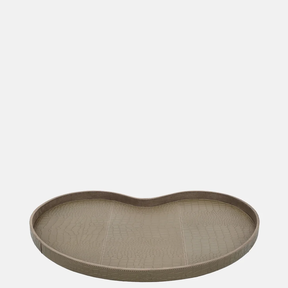 Chamada Chloe Kidney dienblad croco large taupe