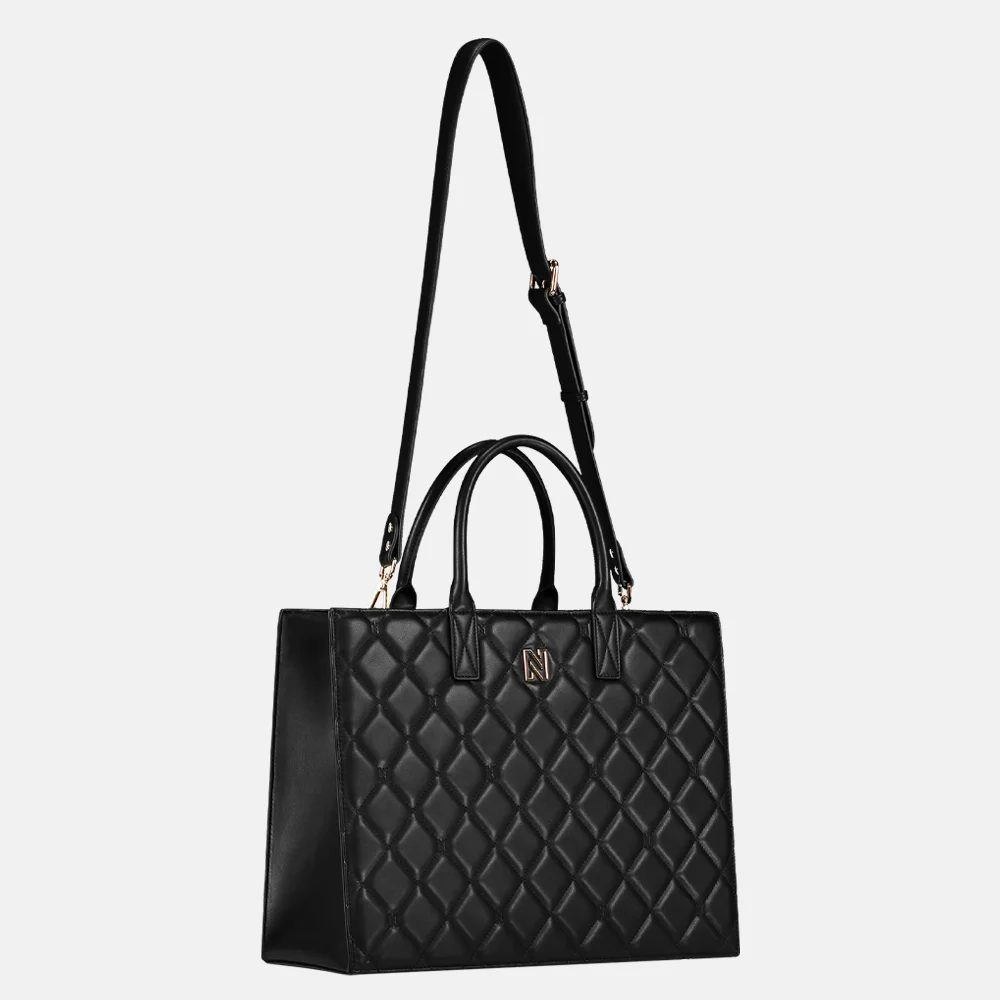 Nikkie Mayda diamand shopper black bij Duifhuizen