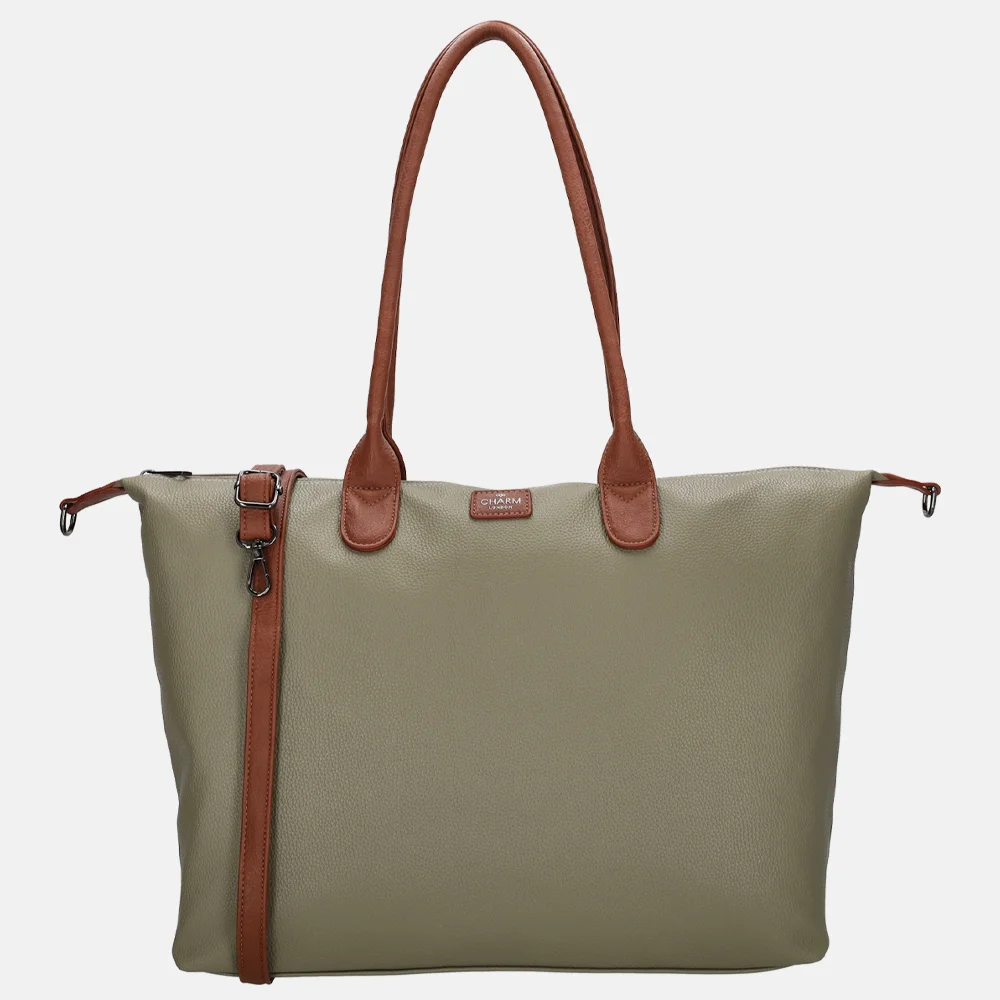 Charm London Buckingham Palace shopper L olijfgroen
