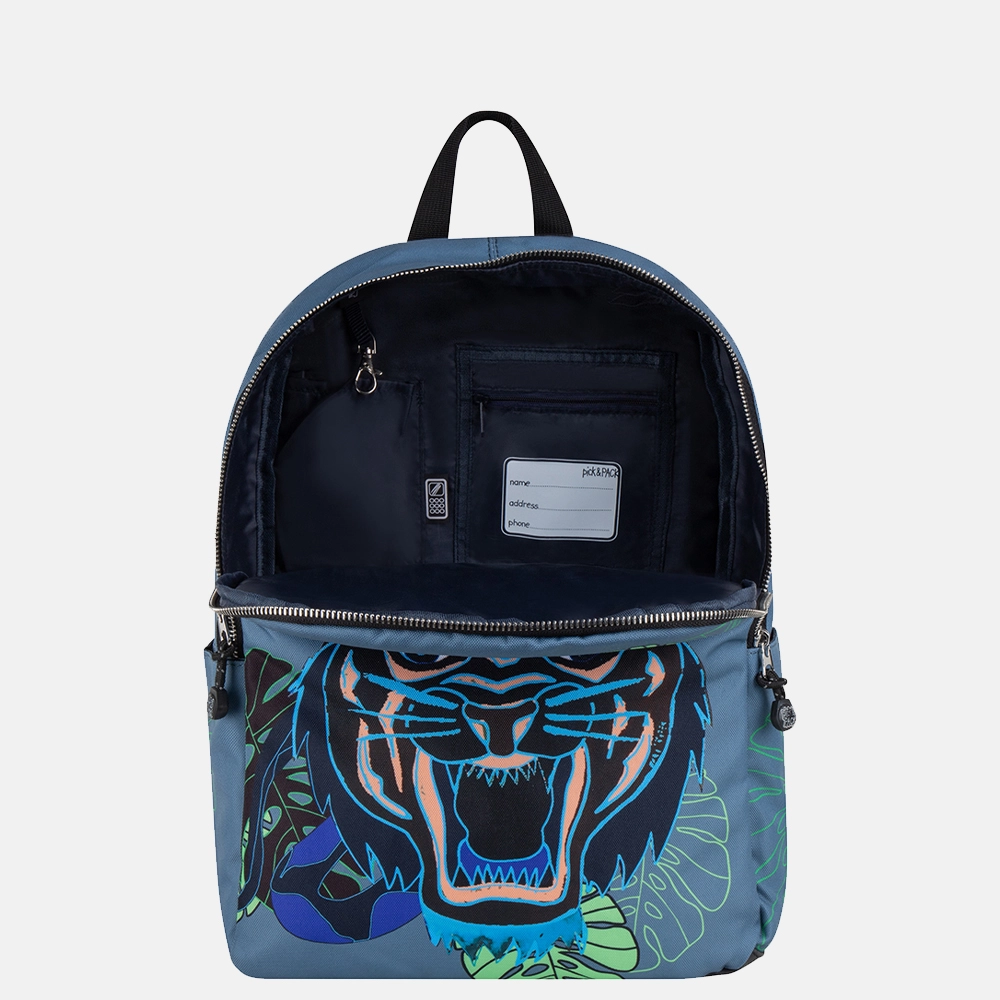 Pick & Pack Dangerous Cat kinderrugzak L jeansblue bij Duifhuizen