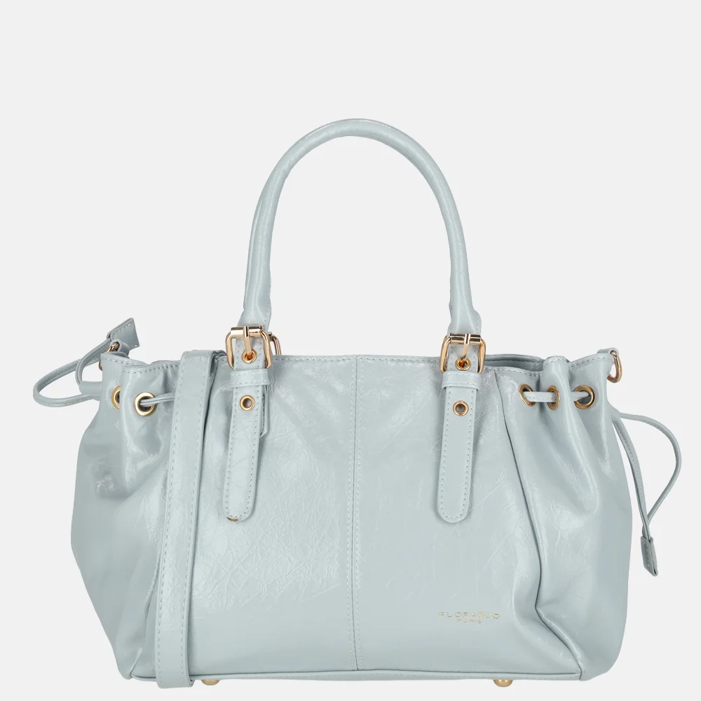 Flora & Co handtas lak blue clair