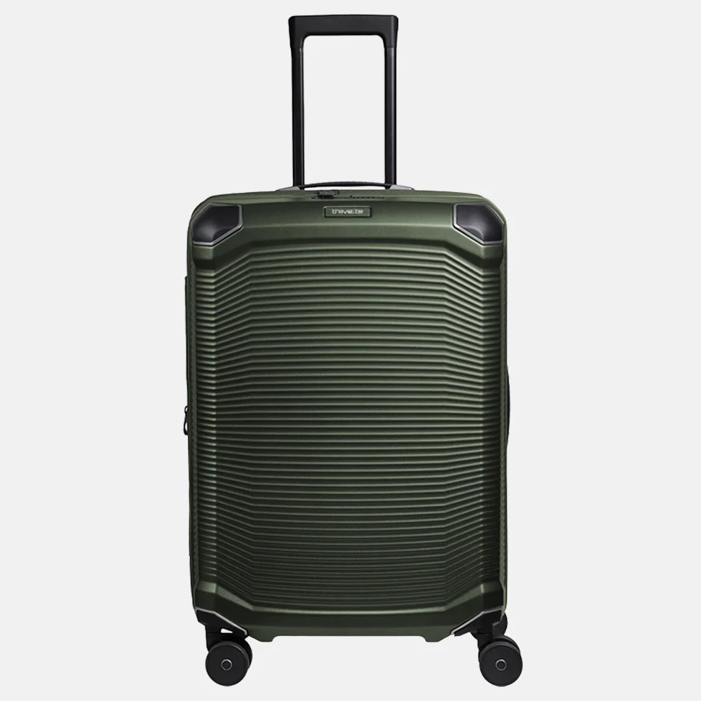 Travelite Millennium reiskoffer 67 cm pine green bij Duifhuizen