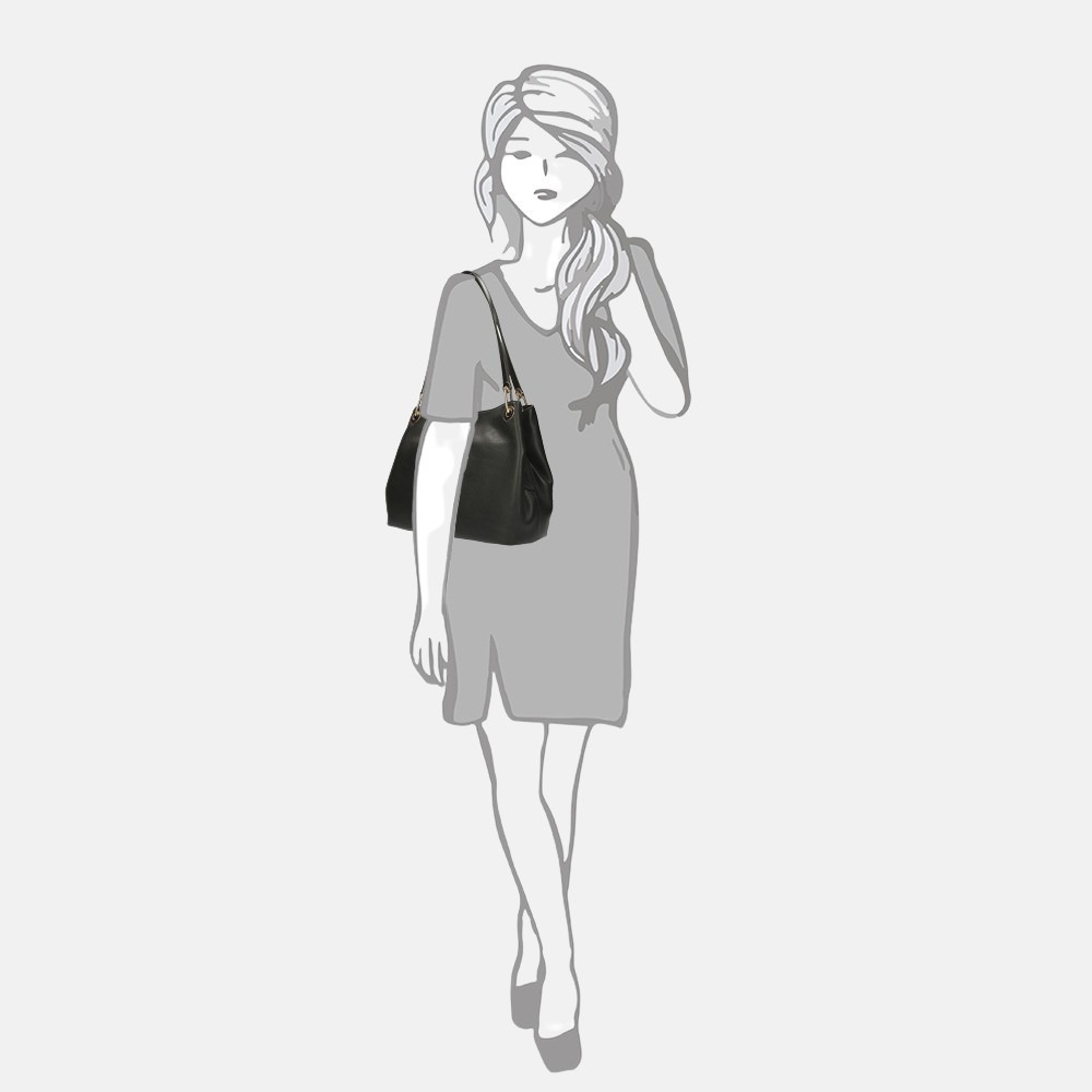 Michael Kors Raven buideltas black bij Duifhuizen