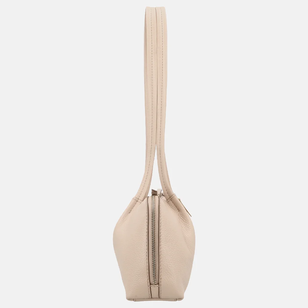 Loulou Essentiels Elodie schoudertas cashmere bij Duifhuizen