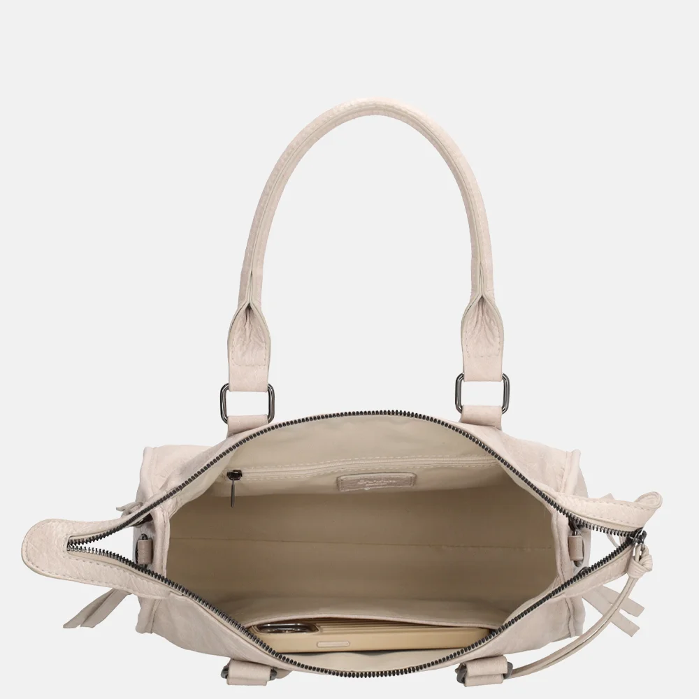 Charm London Berlin handtas M creme bij Duifhuizen