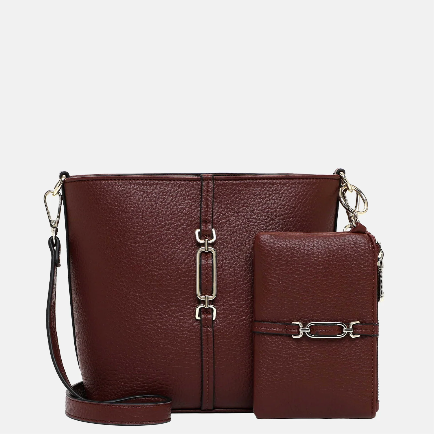 Emily & Noah Lewe crossbody tas wine