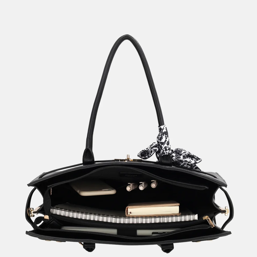 Charm London The Hamptons laptopshopper 15 inch zwart bij Duifhuizen