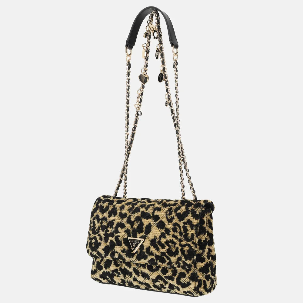 Guess Giully II flap crossbody tas leopard bij Duifhuizen