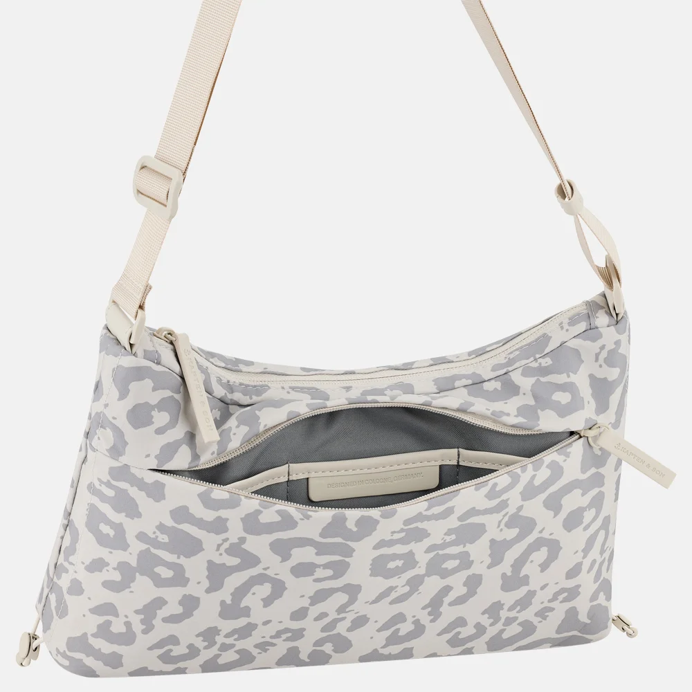Kapten & Son Skara LEO crossbody tas S leopard bij Duifhuizen