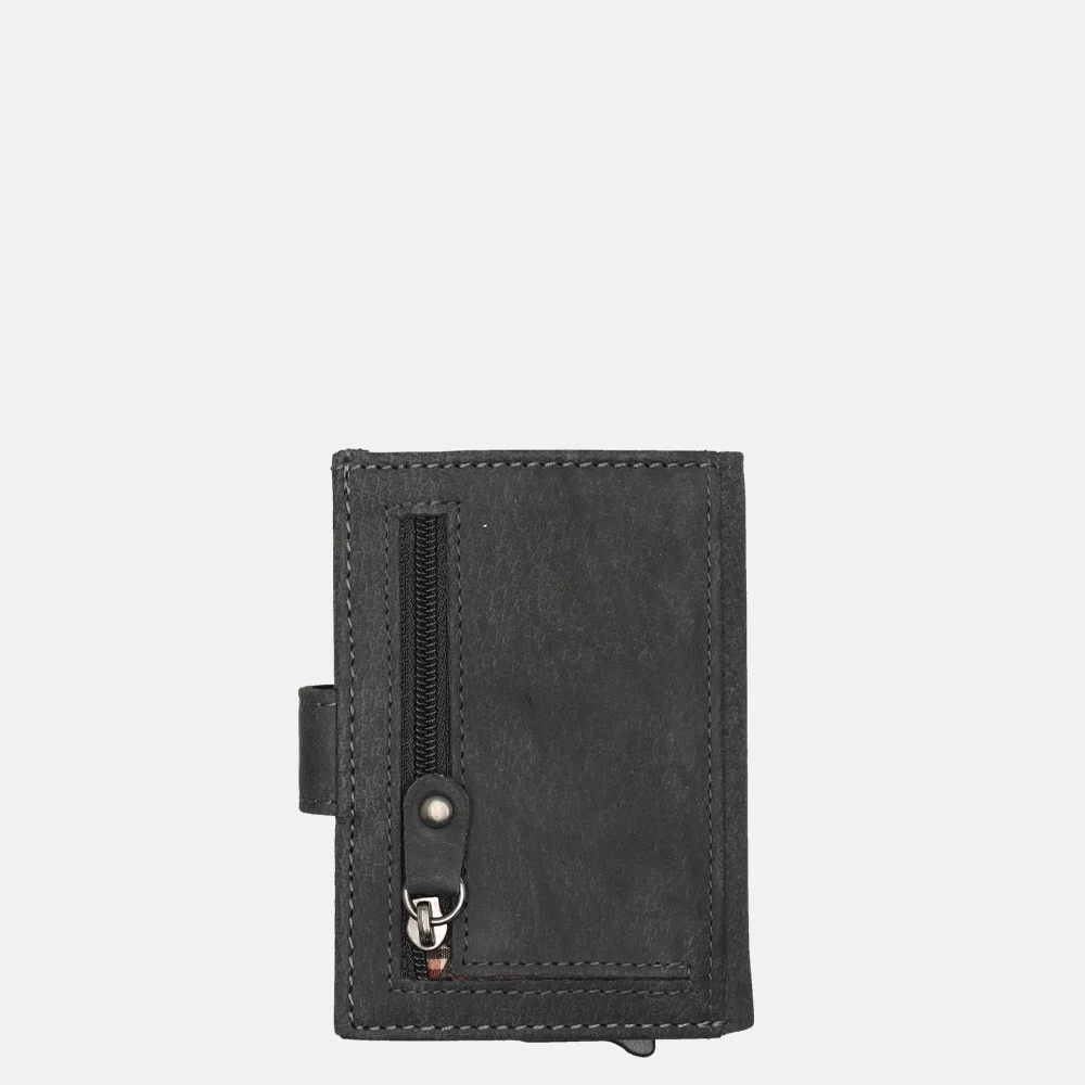 Hide & Stitches dubbele pasjeshouder zwart bij Duifhuizen