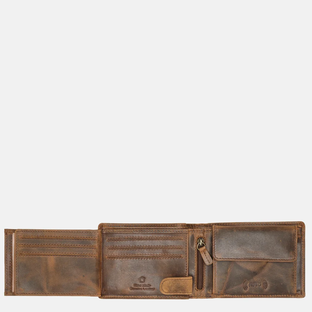 Bear Design Vegas billfold bruin bij Duifhuizen