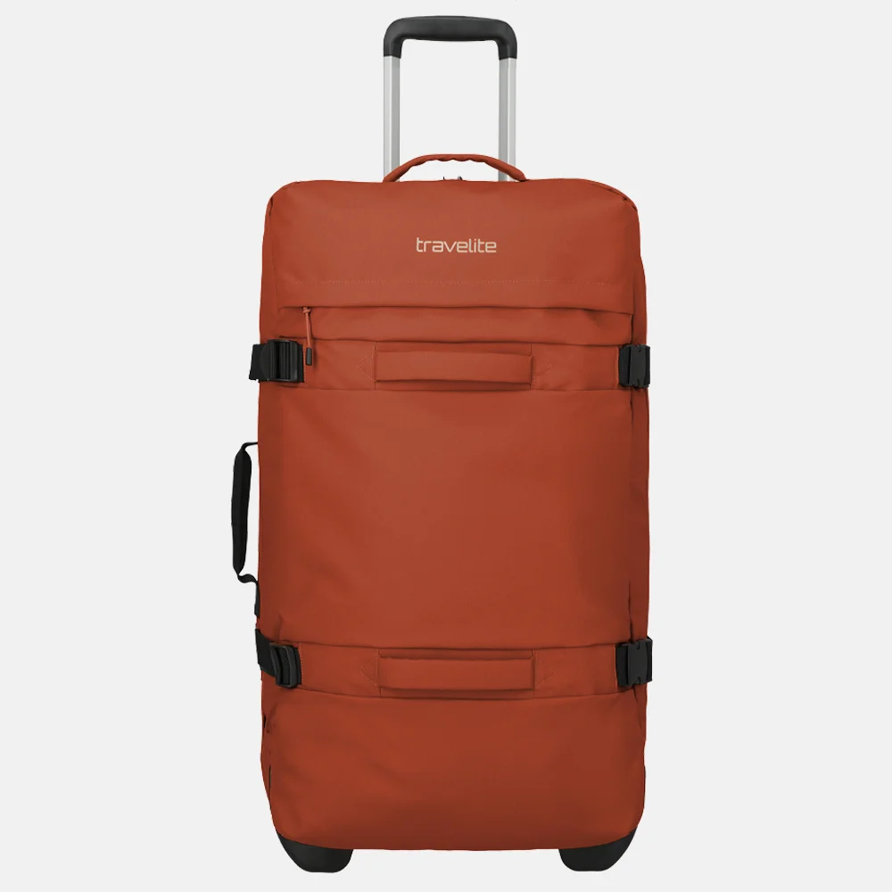 Travelite Bolonia wieltas L 72 cm orange bij Duifhuizen